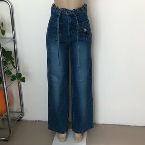 Vintage FT Jeans Felix the Cat Cartoon Wide Leg Jeans
